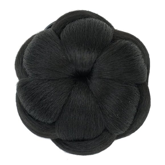 Braided Hair Bun Maker Scrunchie Secure Claw Updo Styling Natural Black